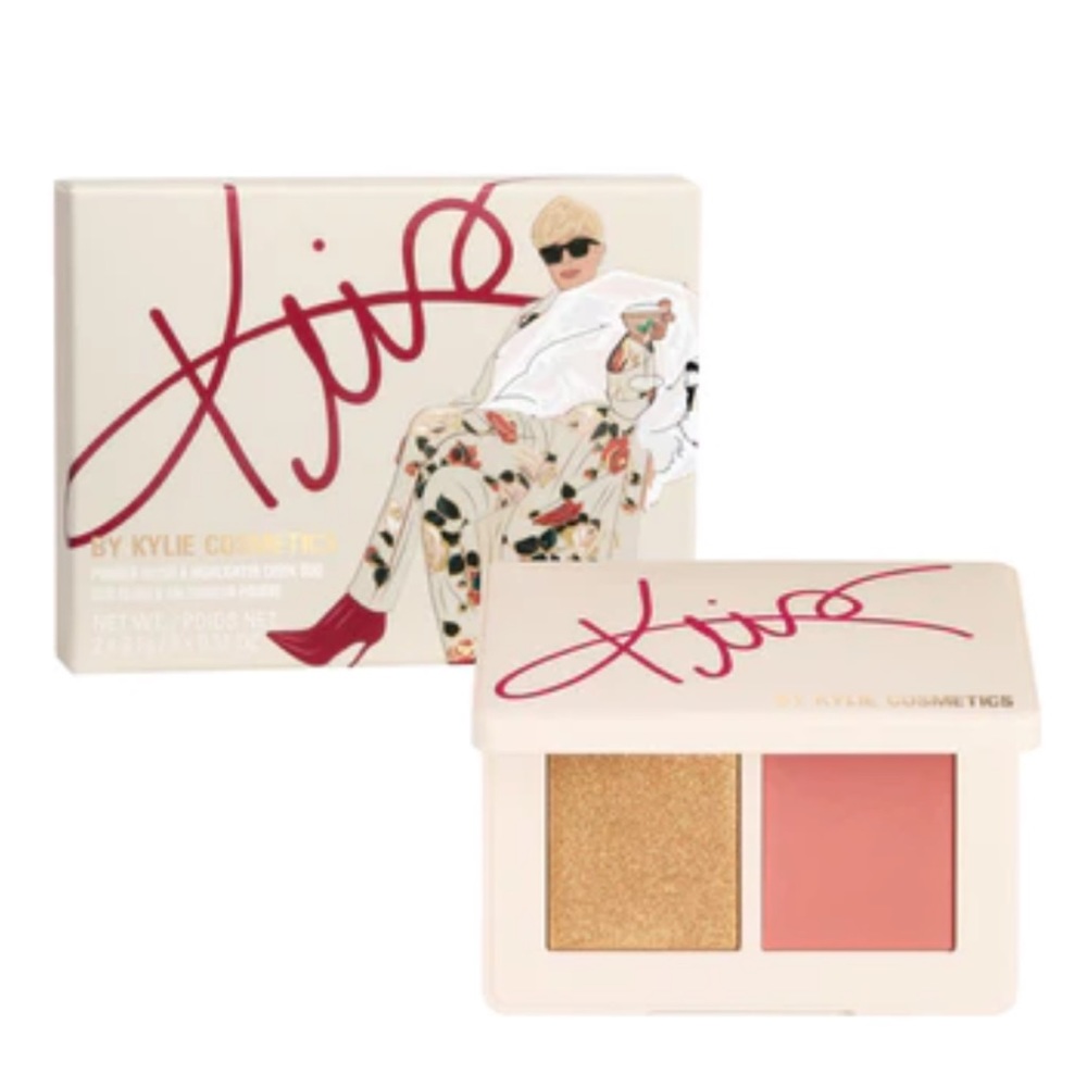 Kylie Cosmetics kris collection blush highlighter duo.NIB Limited Edition